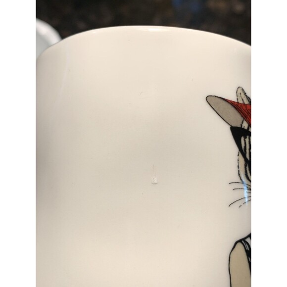 Signature Housewares Mug Hipster Diva Tiger Cat Zebra Print Dress Red Hat Clutch - Picture 7 of 9